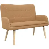 vidaXL 2-Zits Sofa Beige 115 x 61 x 87 cm Bouclé