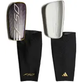 Adidas F50 Competition Scheenbeschermers Zilvergrijs Wit Goud Zwart