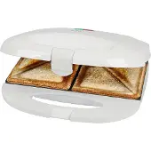 Clatronic ST 3813 Sandwich toaster Automatische temperatuuraanpassing, Anti-aanbaklaag Wit
