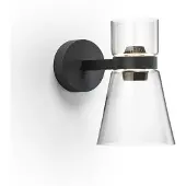 Flos Wandlampe , Nocturne Cone, dimbare, Doorzichtig, Woonkamer, Aluminium, Designer