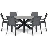 Lifestyle Garden Furniture Lifestyle Timo/Xento 150 cm dining tuinset 7-delig
