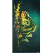 Zwoltex Badhanddoek OKOŃ 70x140cm - Exclusief Kunstwerk voor Vissers