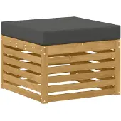 vidaXL Buiten Voetenbank Massief Acacia Hout Wit