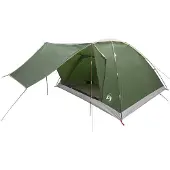 vidaXL Kamperen tent met dak Groen 6-persoons Polyester en Staal