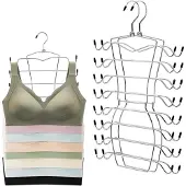 Famanu – Opvouwbare kleerhangers, set van 2, draaibaar en ruimtebesparend met hangerclips