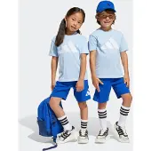 Adidas Trainingspak 'ESSENTIALS T-SHIRT' enziaan / lichtblauw / wit
