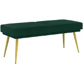 vidaXL - Dubbel-laags - bank - Donkergroen - 120 - x - 45 - x - 46 - cm - fluweel