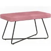 vidaXL Bank Roze 80 x 40 x 45 cm fluweel