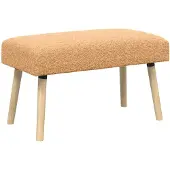 vidaXL Bank Effen Beige 80 x 40 x 46 cm Bouclé