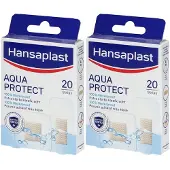 Hansaplast Aqua Protect: transparante, waterdichte pleisters zonder latex 2x20 St Pleister