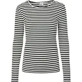 Pieces Shirt 'PCLaya' zwart / wit
