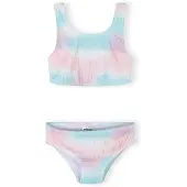MINOTI bikini meisjes tie-dye geribbeld - lichtroze