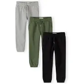 MINOTI Broek lichtgrijs / groen / zwart