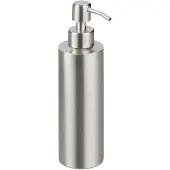 Famanu – Navulbare handzeepdispenser van 300 ml, roestvrij staal, zilver