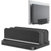 Famanu - Geventileerde aluminium laptopstandaard verstelbaar geschikt voor 10-16 inch laptops