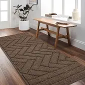 Famanu – Deurmat binnen en buiten antislip wasbaar 50 x 120 cm donkergrijs