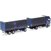 Famanu - Miniatuur zijwagengordijn, schaal 1:87 verzamelobject – Grijs