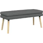 vidaXL Dubbel-laags bank Donkergrijs 110 x 40 x 47 cm Stof