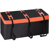 Famanu – Bagagebox voor trekhaak 566 liter, 600D PVC, waterdicht, opvouwbaar – Zwart