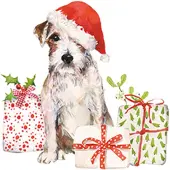 Ppd - Lunch servetten - Christmas Pup