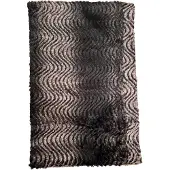 AWR Fashionable Fleece Dames Sjaal / Thermo Scarf | Ronde Warme Sjaal - Zwart-Wit