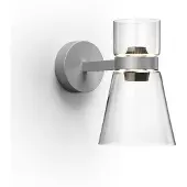 Flos Wandlampe , Nocturne Cone, dimbare, Metallic, Woonkamer, Aluminium, Designer