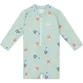 Swim Essentials - Jongens Zwempak 6-12 maanden - 74/80 - Groen - Bluey - Baby