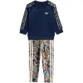 Adidas Originals Set 'adidas x Liberty London Oversized Crew and Tights' marine / hemelsblauw / pueblo / rosé