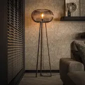 Hoyz vloerlamp 3-poot copper twist kleurig