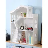 AGA Lulilo Calla 2 in 1 Poppenhuis en boekenkast / opbergkast MDF 116cm duurzaam hout