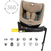 Puck Autostoel JUNE-brown Draaibaar Groep 0/1/2/3 (40-150 cm)
