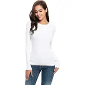 AWR Hoogkwalitatieve Dames Thermo / Fleece / Warmte Shirt | Wit - XL/XXL