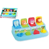 Play speelgoed waterkoker blauw wit - interactief keukenspeelgoed.