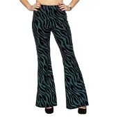 Coppens Party glitter broek velvet waves aqua | Maat 46-48 |