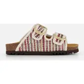 Scholl Noelle Raffia Slippers bruin Synthetisch Maat 40