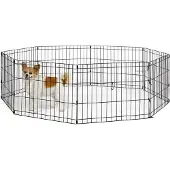 Famanu - Metalen speelren voor honden, 46 cm hoog, zwart