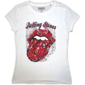 Ginza.se The Rolling Stones - Tattoo Flash Dames T-shirt - XL - Wit
