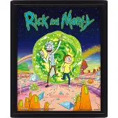 Pyramid Rick and Morty - Portal - 3D Lenticular Poster - 28,7 x 23,5cm