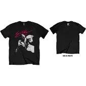 John, Elton T-Shirt Pink Brush Homme Noir - Taille S