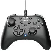 Hori - HORIPAD Turbo Wired Controller voor Nintendo Switch 2 - Zwart - Officieel gelicentieerd door Nintendo