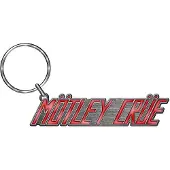 Ginza.se Motley Crue - Logo Sleutelhanger - Zilverkleurig/Rood