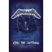 Metallica Vlag - Ride The Lightning - voor Geen - meerkleurig - Maat Standard