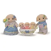 Sylvanian Families 5735 Familie Bloemen Hangoor Konijn- 5 fluweelzachte speelfiguren