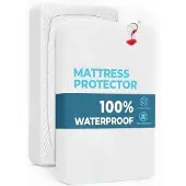 Famanu - Waterdichte matrasbeschermer 180x200 cm, hypoallergeen, anti-mijt en anti-schimmel – Wit
