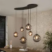Hoyz hanglamp stellar black 6-lichts artic