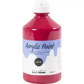 Packlinq Acrylverf Mat, primair rood, 500 ml/ 1 fles