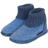 Giesswein Huisschoenen 'Kramsach' duifblauw / lichtblauw / blauw gemêleerd / rood / zwart