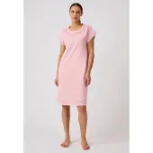 Damart - Nachthemd van zuiver biologisch katoen* - Dames - Roze - 42-44 (M)