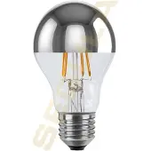 Segula LED lamp E27 | Peer A60 | Filament | Kopspiegel | Zilver | 2700K | Dimbaar | 3.2W (26W)