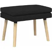 vidaXL Dubbel-laags bank Zwart 60 x 40 x 46 cm Stof